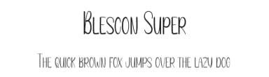 Blescon Super by Andi Moz — Script Handwritten Font — thumbnail 1
