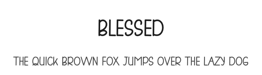 Blessed by Etik Fatimah — Script Handwritten Font