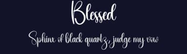 Blessed by Scratchones — Script Handwritten Font — thumbnail 2