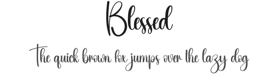 Blessed by Scratchones — Script Handwritten Font