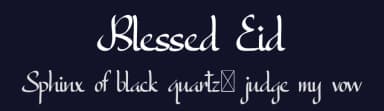 Blessed Eid by Calligraphy Fonts — Script Handwritten Font — thumbnail 2