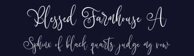 Blessed Farmhouse A by Abo Daniel Studio — Script Handwritten Font — thumbnail 2