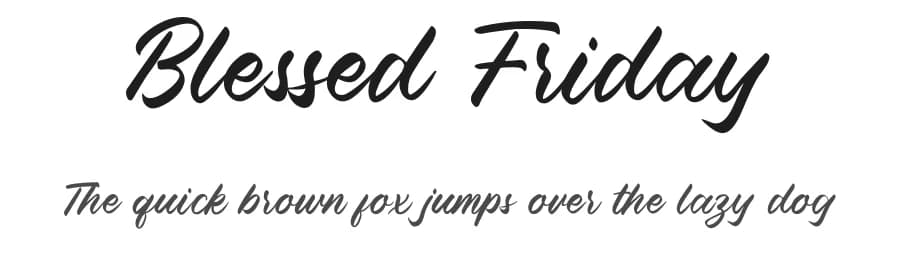 Blessed Friday by Sancrea Studio — Script Handwritten Font — preview 1