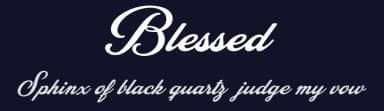 Blessed by Billy Argel Fonts ® — Script Handwritten Font — thumbnail 2