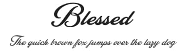 Blessed by Billy Argel Fonts ® — Script Handwritten Font — thumbnail 1