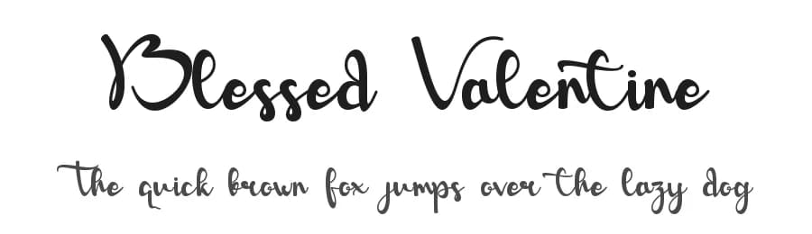Blessed Valentine by Harjuno Kristanto — Script Handwritten Font