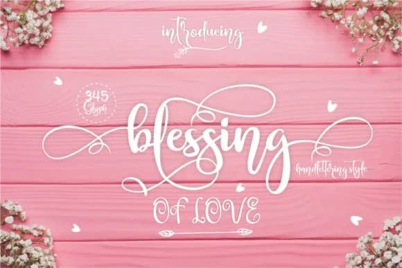 Blessing Font by creativework69 by creativework69 — Script Handwritten Font — preview 1