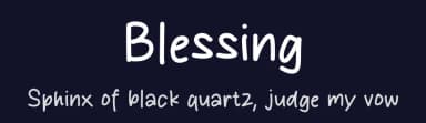 Blessing by MJType — Script Handwritten Font — thumbnail 2