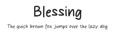 Blessing by MJType — Script Handwritten Font — thumbnail 1