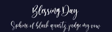Blessing Day by Sronstudio — Script Handwritten Font — thumbnail 2