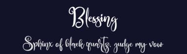 Blessing by Creativework69 Studio — Script Handwritten Font — thumbnail 2