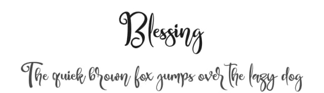 Blessing by Creativework69 Studio — Script Handwritten Font
