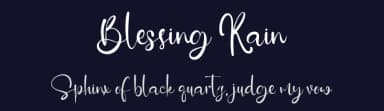 Blessing Rain by Vztype Studio — Script Handwritten Font — thumbnail 2