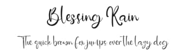Blessing Rain by Vztype Studio — Script Handwritten Font — thumbnail 1