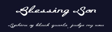 Blessing Son by weknow — Script Handwritten Font — thumbnail 2