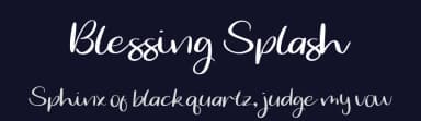 Blessing Splash by Paily Studio — Script Handwritten Font — thumbnail 2