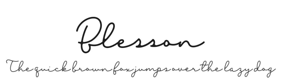 Blesson by Sronstudio — Script Handwritten Font