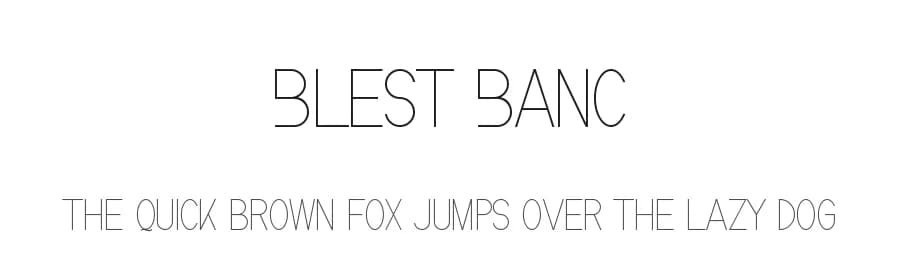 Blest Banc by NihStudio — Sans Serif Font