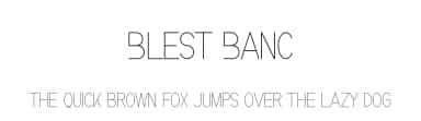 Blest Banc by NihStudio — Sans Serif Font — thumbnail 1