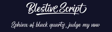 Blestive Script by Måns Grebäck — Script Handwritten Font — thumbnail 2