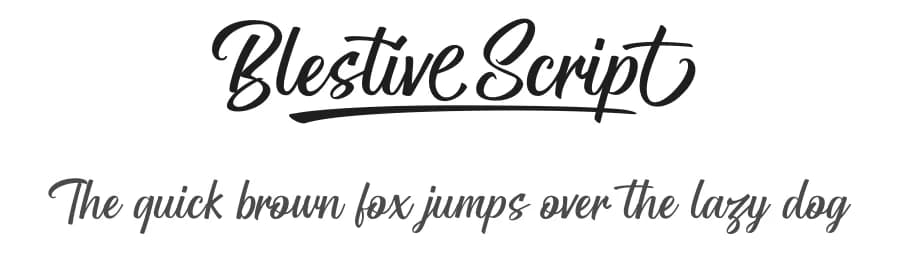 Blestive Script by Måns Grebäck — Script Handwritten Font