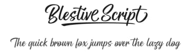 Blestive Script by Måns Grebäck — Script Handwritten Font — thumbnail 1