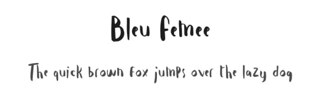 Bleu Femee by Typetemp Studio — Script Handwritten Font