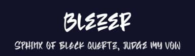 Blezer by Blankids — Script Handwritten Font — thumbnail 2