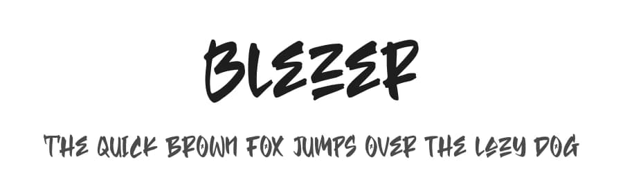 Blezer by Blankids — Script Handwritten Font