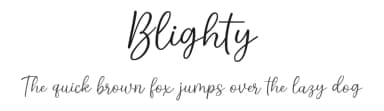 Blighty by Niskala Huruf — Script Handwritten Font — thumbnail 1