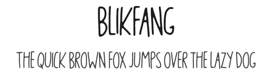 Blikfang by bogstav — Script Handwritten Font — preview 1