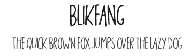 Blikfang by bogstav — Script Handwritten Font