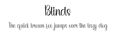 Blinds by PiPi Creative STUDIO — Script Handwritten Font — thumbnail 1