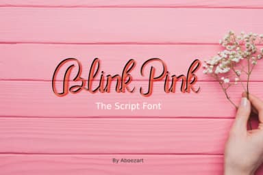 Blink Pink Font by AboeZart Studio — Script Handwritten Font — thumbnail 1
