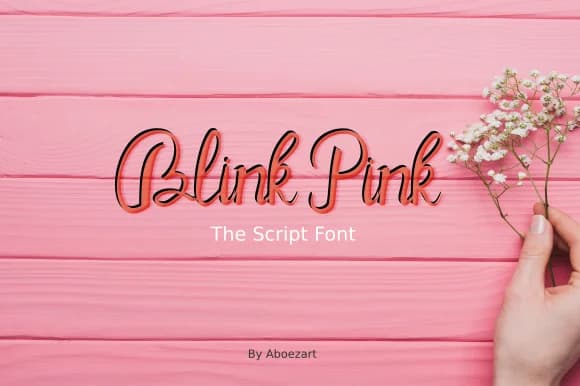 Blink Pink Font by AboeZart Studio — Script Handwritten Font