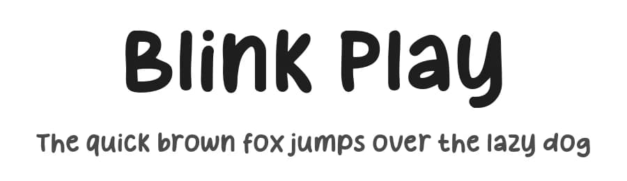 Blink Play by MJType — Script Handwritten Font