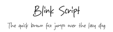 Blink Script by MJType — Script Handwritten Font — thumbnail 1