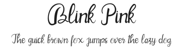 Blink Pink by Aboe Zart Studio — Script Handwritten Font