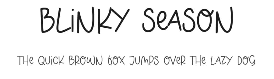 Blinky Season by Balpirick Studio — Script Handwritten Font