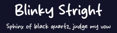 Blinky Stright by Origin Type — Script Handwritten Font — thumbnail 2