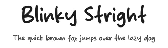 Blinky Stright by Origin Type — Script Handwritten Font