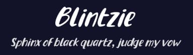 Blintzie by Field 2 Design — Script Handwritten Font — thumbnail 2