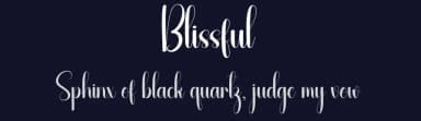 Blissful by Andi Moz — Script Handwritten Font — thumbnail 2