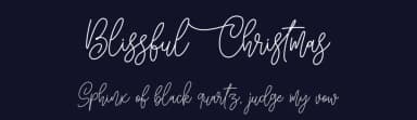 Blissful Christmas by Andrimada Creative — Script Handwritten Font — thumbnail 2