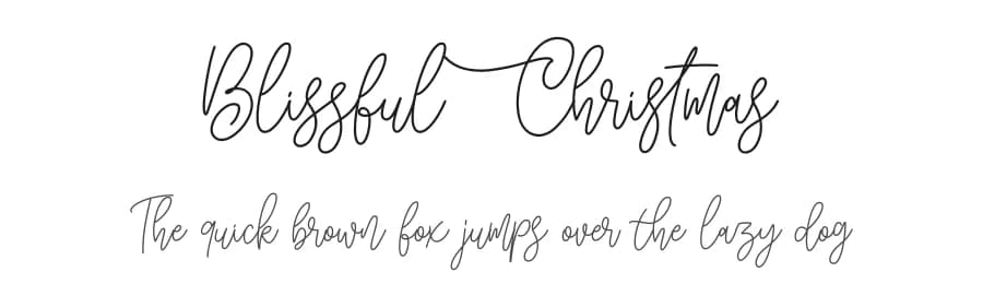 Blissful Christmas by Andrimada Creative — Script Handwritten Font