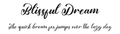 Blissful Dream by FatmaStudio — Script Handwritten Font — thumbnail 1