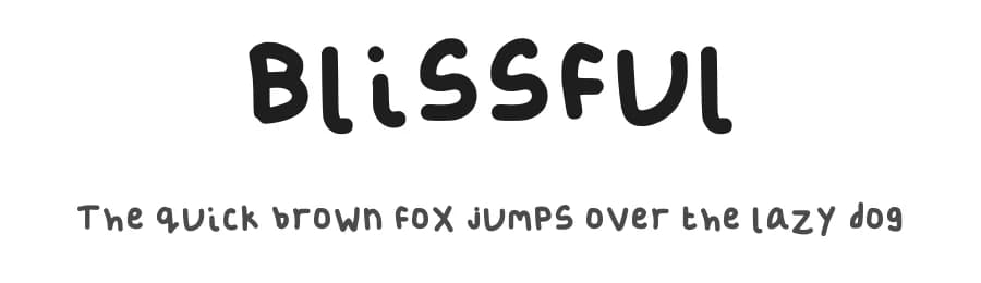 Blissful by Tactical ityy — Script Handwritten Font