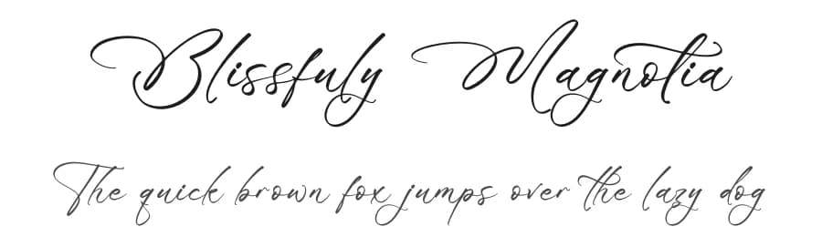Blissfuly Magnotia by Letterena Studios — Script Handwritten Font