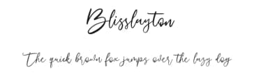 Blisslayton by Maulana Creative — Script Handwritten Font — thumbnail 1
