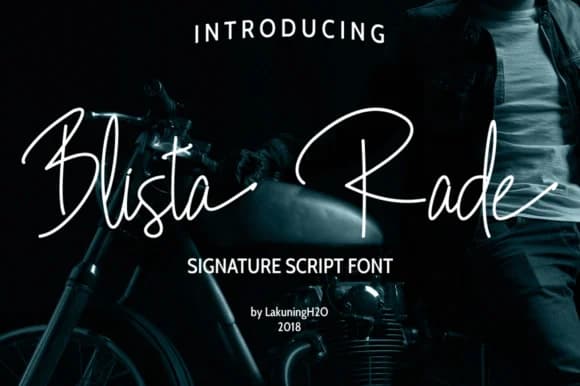 Blista Rade Font by Marchtwentype — Script Handwritten Font